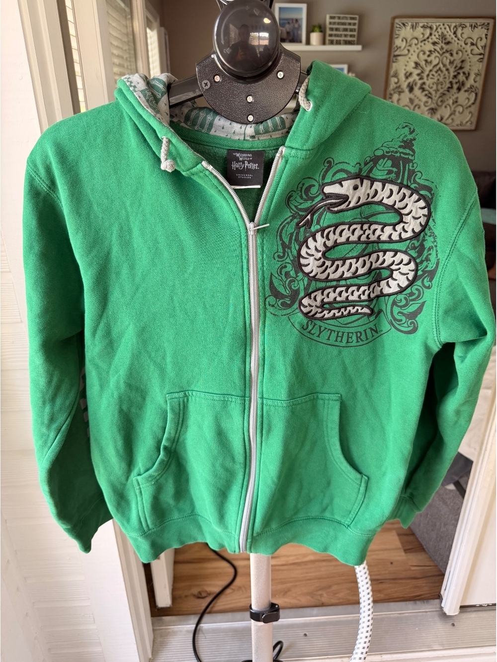 Harry Potter green zip hoodie